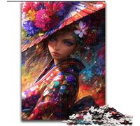 Puzzles pour Adultes 1000 pièces Puzzle Belle Femme, pour et à partir de 14 Ans Jouets éducatifs d'apprentissage Jeux de Famille Cadeau d'anniversaire 50x75cm