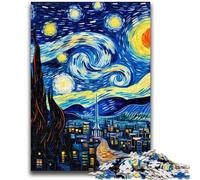 Puzzles pour Adultes 1000 pièces Puzzle Château du Ciel Nocturne Soulagement du Stress Défi Difficile Améliorer l'amour Entre Les Couples 50x75cm