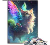 Puzzles pour Adultes 1000 pièces Puzzle Chaton coloré Mignon en Carton, Casse-tête Stimulant pour Les Adolescents, Jeu interactif Amusant en Famille 1000 pièces(26x38cm)