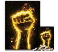 Puzzles pour Adultes 1000 pièces Puzzle Cheer Up Gesture Puzzles en Bois Casse-tête, Anniversaire et Cadeaux Uniques pour Les 14 Ans et Plus 50x75cm