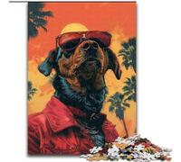 Puzzles pour Adultes 1000 pièces Puzzle Chien à la Mode, Aide Le Cerveau à exercer des Jouets addictifs pour cultiver la Patience Décoration Parfaite (Taille 26x38cm)