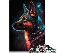 Puzzles pour Adultes 1000 pièces Puzzle Chien de Berger Allemand Puzzles en Carton Meilleur Cadeau pour Adultes et Enfants （Taille 26x38cm）