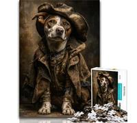 Puzzles pour Adultes 1000 pièces Puzzle Chien Détective, réduction du Stress intéressante, pour la décoration de la Maison pour et 14 Ans 38x26cm