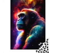 Puzzles pour Adultes 1000 pièces Puzzle Classique Gorilla1 en Bois Puzzle Relaxant Jeu de Puzzle Casse-tête 1000 pièces (75 x 50 cm)
