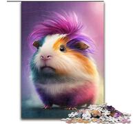 Puzzles pour Adultes 1000 pièces Puzzle Cochon d'Inde en Bois, Cadeau pour Hommes et Femmes, pour Tous Les Jours et Occasions spéciales 1000 pièces(50x75cm)