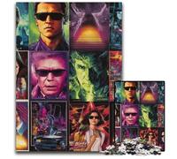 Puzzles pour Adultes 1000 pièces Puzzle Collage d'affiches de Films Puzzles en Bois Jouets éducatifs et éducatifs, idéal comme Cadeau pour Toute la Famille à partir de 14 Ans 50x75cm