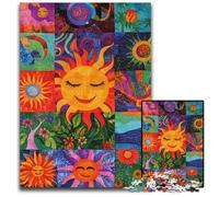 Puzzles pour Adultes 1000 pièces, Puzzle Collage Tournesol, Design Complexe pour Adolescents, décoration DIY et Divertissement Stimulant pour Le Cerveau 50x75cm