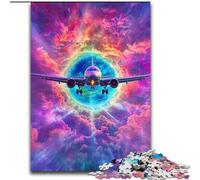 Puzzles pour Adultes 1000 pièces Puzzle Color Plane, pour 14 Ans et Plus Un Jeu Stimulant à Offrir à Toute la Famille et aux Amis (Taille 50x75cm)