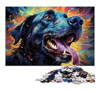 Puzzles pour Adultes 1000 pièces Puzzle coloré Animal Chien Une œuvre d'art pour et Adolescent de 14 Ans et Plus 1000 pièces (75x50cm)
