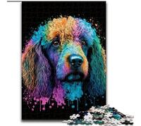 Puzzles pour Adultes, 1000 pièces, Puzzle coloré Caniche, Jeu Familial interactif, pour Les Vacances, Jeu d'activités familiales (Taille : 26x38cm)