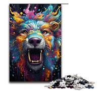 Puzzles pour Adultes 1000 pièces Puzzle coloré psychédélique Animaux et bêtes Jeux éducatifs à Domicile Jouets à Faire soi-même Excellent Cadeau pour Les Jeux 1000 pièces (75 x 50 cm)