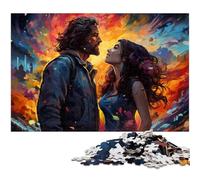 Puzzles pour Adultes 1000 pièces Puzzle Couple coloré Jouets Décoration d'intérieur et Cadeaux Uniques Convient aux Adolescents de 14 Ans et Plus 1000 pièces (38 x 26 cm)