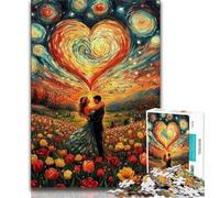 Puzzles pour Adultes 1000 pièces Puzzle Couple enlacé, Anti-Stress Défi Difficile, est idéal comme Cadeau pour Toute la Famille à partir de 14 Ans 38x26cm