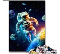 Puzzles pour Adultes 1000 pièces Puzzle d'astronautes fantastiques Fabriqué en Carton, développe Les compétences de Coordination œil-Main, Parfait pour Les Cadeaux d'anniversaire 1000 pièces(26x38cm)