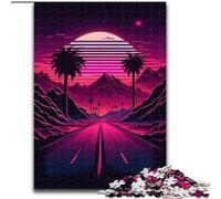 Puzzles pour Adultes 1000 pièces Puzzle de Paysage néon en Carton, pour Les Anniversaires, Les Vacances, Les décorations de fête Spatiale 1000 pièces(26x38cm)