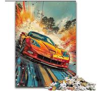 Puzzles pour Adultes 1000 pièces, Puzzle de Voitures de Sport Cool, Jeu interactif Familial, idéal pour Les Adolescents, Cadeau Casse-tête (Taille 50x75cm)