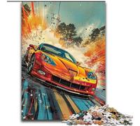 Puzzles pour Adultes 1000 pièces, Puzzle de Voitures de Sport Cool, Jeu interactif Familial, idéal pour Les Adolescents, Cadeau Casse-tête (Taille 26x38cm)