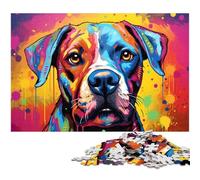 Puzzles pour Adultes 1000 pièces Puzzle découpé avec précision Adorable Chiot Boxer pour Toute la Famille 1000 pièces (75 x 50 cm)