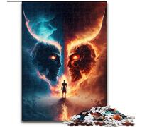 Puzzles pour Adultes 1000 pièces Puzzle Démons de l'enfer en Carton, Casse-tête Stimulant pour Adolescents, Jeu interactif Amusant en Famille 1000 pièces(26x38cm)