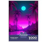 Puzzles pour Adultes, 1000 Pièces, Puzzle d'Harmonie de Palmier Adolescent, Jeu de Réflexion, Décoration de la Maison, Amusant pour la Maison, 70 x 50 cm/1000 Pièces