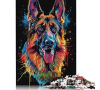 Puzzles pour Adultes 1000 pièces, Puzzle DJ Neon Berger Allemand, Jouet éducatif, Bon Cadeau pour Adultes et Enfants, décoration d'intérieur 1000 pièces (75 x 50 cm)