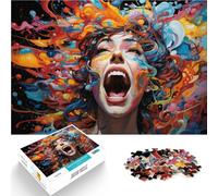 Puzzles pour Adultes 1000 pièces Puzzle éducatif d'apprentissage pour Filles 26x38cm avec Affiche Assortie et Feuille de Questions pour Adolescents à partir de 14 Ans