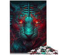 Puzzles pour Adultes 1000 pièces Puzzle éducatif d'apprentissage Tigre Monstre Bleu 26x38cm Offrez des Cadeaux à Toute la Famille