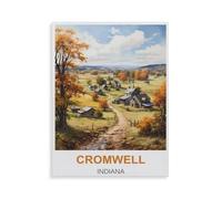 Puzzles pour Adultes 1000 Pièces Puzzle en Bois，Cromwell Indiana，Impossible Puzzle Brain Challenge ， Convient pour La Décoration De La Maison（75x50cm）-HJ26