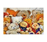 Puzzles pour Adultes 1000 Pièces Puzzle en Bois，Ours en Peluche，Impossible Puzzle Brain Challenge ， Convient pour La Décoration De La Maison（75x50cm）-AI24