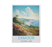 Puzzles pour Adultes 1000 Pièces Puzzle en Bois，Parc National d'Exmoor，Impossible Puzzle Brain Challenge ， Convient pour La Décoration De La Maison（75x50cm）-DJ40