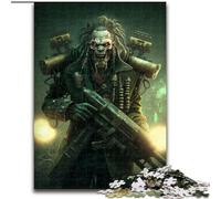 Puzzles pour Adultes, 1000 pièces, Puzzle en Bois représentant Un Soldat Zombie Mort, idéal pour Halloween, Noël ou Un Anniversaire(50x75cm)
