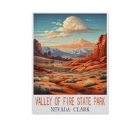 Puzzles pour Adultes 1000 Pièces Puzzle en Bois ，Valley of Fire State Park, Clark, Nevada，Impossible Puzzle Brain Challenge ， Convient pour La Décoration De La Maison（75x50cm）-M55