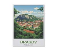 Puzzles pour Adultes 1000 Pièces Puzzle en Papier,Brasov Roumanie,Impossible Puzzle Brain Challenge , Convient pour La Décoration De La Maison(38x26cm)-FD61