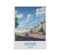 Puzzles pour Adultes 1000 Pièces Puzzle en Papier，Hove Est du Sussex，Impossible Puzzle Brain Challenge ， Convient pour La Décoration De La Maison（50x70cm）-GU45