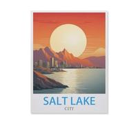 Puzzles pour Adultes 1000 Pièces Puzzle en Papier，Salt Lake City Utah，Impossible Puzzle Brain Challenge ， Convient pour La Décoration De La Maison（38x26cm）-IE94