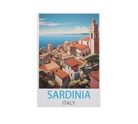Puzzles pour Adultes 1000 Pièces Puzzle en Papier，Sardaigne Italie，Impossible Puzzle Brain Challenge ， Convient pour La Décoration De La Maison（50x70cm）-FT61