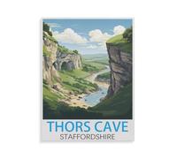 Puzzles pour Adultes 1000 Pièces Puzzle en Papier，Thors Cave Staffordshire，Impossible Puzzle Brain Challenge ， Convient pour La Décoration De La Maison（50x70cm）-GZ46