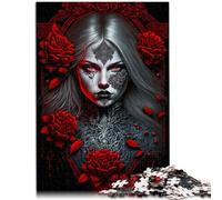 Puzzles pour Adultes 1000 pièces Puzzle Enchanté avec des Roses - Jeu Stimulant 26x38cm Soulagement du Stress Séjour Passer Le Temps