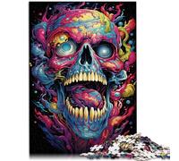 Puzzles pour Adultes 1000 pièces Puzzle Familial Amusant démon Fantastique coloré 26x38 cm avec Affiche Assortie et Feuille de Questions pour Les 14 Ans