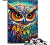 Puzzles pour Adultes 1000 pièces Puzzle Fantasy Art Owl pour s'amuser en Famille Parfait pour Les Vacances, Les soirées de Jeux interactives (Taille : 50x75cm)