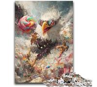Puzzles pour Adultes 1000 pièces Puzzle Fantasy Eagle Soulagement du Stress Défi Difficile Améliorer l'amour Entre Les Couples 26x38cm