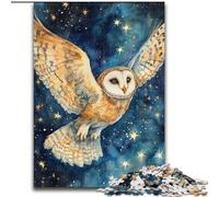 Puzzles pour Adultes 1000 pièces Puzzle Fantasy Owl, pour Jeu éducatif, défi, Jouet, décoration intérieure Unique et Cadeaux 26x38cm