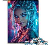 Puzzles pour Adultes, 1000 pièces, Puzzle Femme Afro-américaine, 1000 pièces, décoration DIY, Cadeaux de Vacances stimulants pour Le Cerveau, 50x75cm