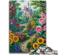 Puzzles pour Adultes 1000 pièces Puzzle Fleurs Tournesol pour Les 14 Ans et Plus Jeux Amusants Activités Amusantes à la Maison, Cadeaux d'anniversaire, Cadeaux de Voyage 26x38cm