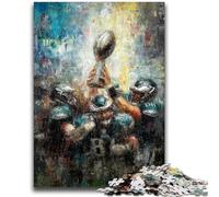 Puzzles pour Adultes 1000 pièces Puzzle Football américain Jouets Jeux éducatifs Soulagement du Stress Convient pour la décoration de Bureau 50x75cm