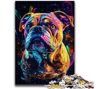 Puzzles pour Adultes 1000 pièces Puzzle Galaxy Bulldog Aidez Le Cerveau à exercer des Jouets addictifs pour cultiver la Patience Décoration Parfaite 50x75cm