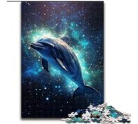 Puzzles pour Adultes 1000 pièces Puzzle Galaxy Dolphin pour s'amuser en Famille Parfait pour Les Vacances, Les soirées de Jeux interactives (Taille : 50x75cm)