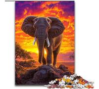 Puzzles pour Adultes, 1000 pièces, Puzzle Galaxy Elephant en Carton, activités Amusantes à la Maison, Cadeau d'anniversaire, Cadeau de Voyage, 1000 pièces(26x38cm)