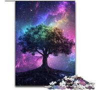 Puzzles pour Adultes 1000 pièces Puzzle Galaxy Tree of Life en Carton, Casse-tête Stimulant pour Les Adolescents et Les familles 1000 pièces(26x38cm)