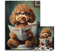 Puzzles pour Adultes 1000 pièces Puzzle Goldendoodle Mignon Puzzle éducatif, à Offrir en Cadeau à Toute la Famille 14 Ans et Plus 50x75cm